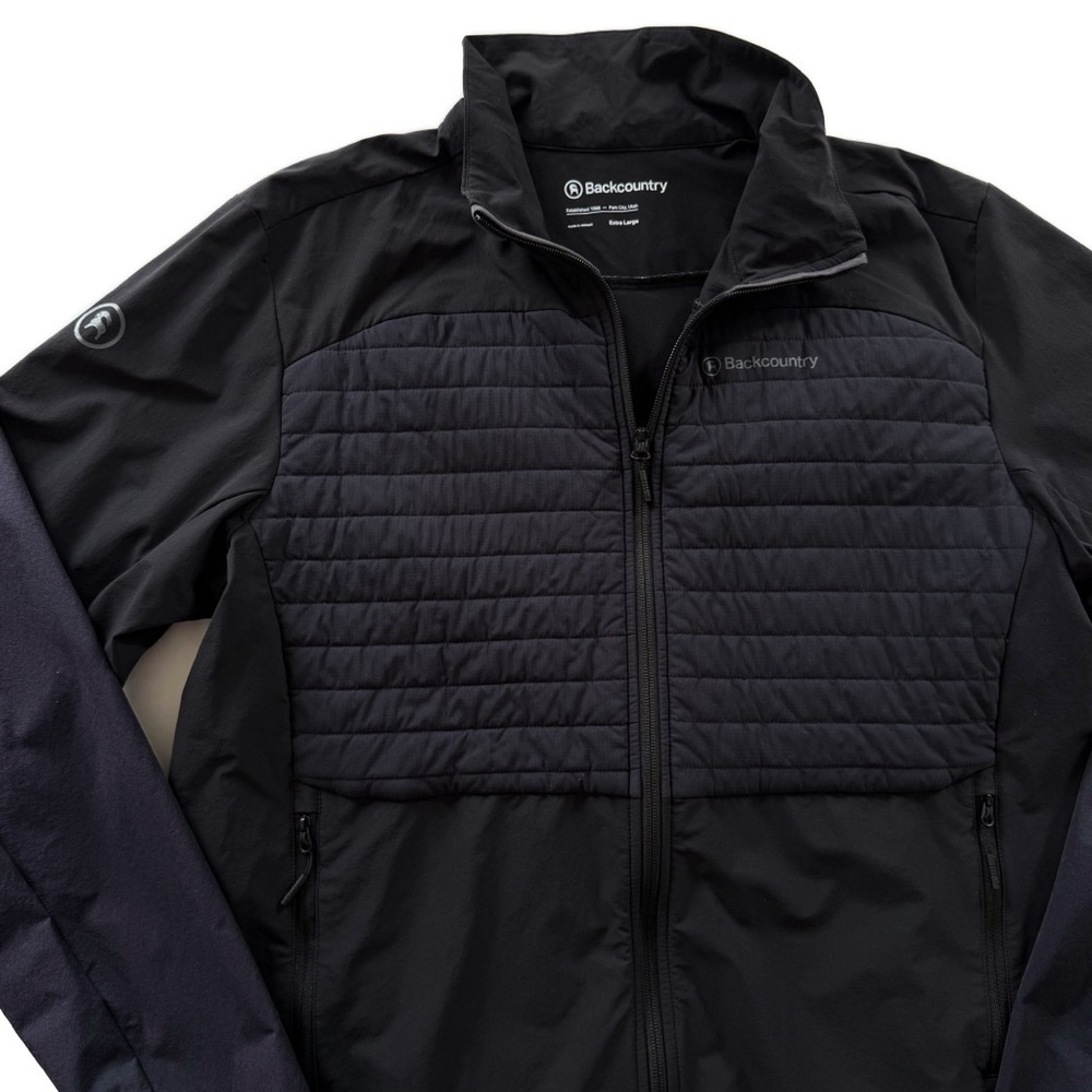 Backcountry Jacket Mens Size XL Wasatch Crest Hybrid Black Full Zip Quick Dry - Picture 2 of 9